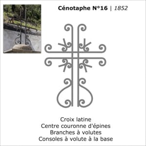 Cénotaphe N°16 | 1852