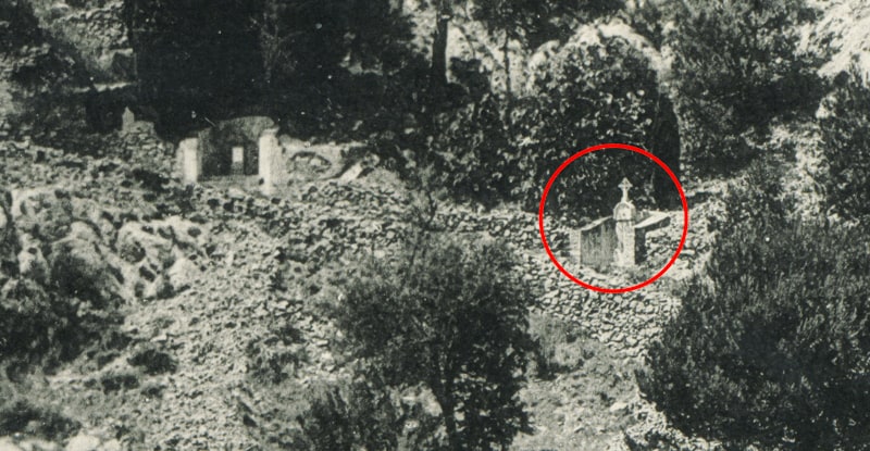L'ancienne croix disparue du Cénotaphe N°23 en 1954