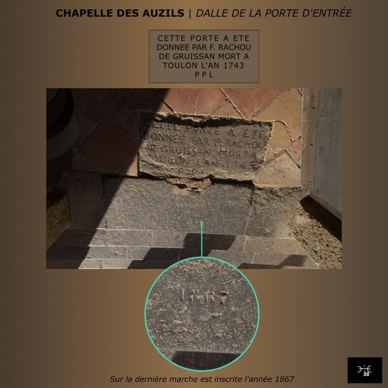 Les inscriptions du pas de la porte