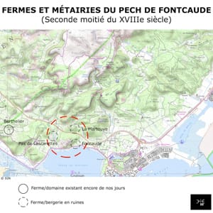 Les fermes disparues de Foncaude