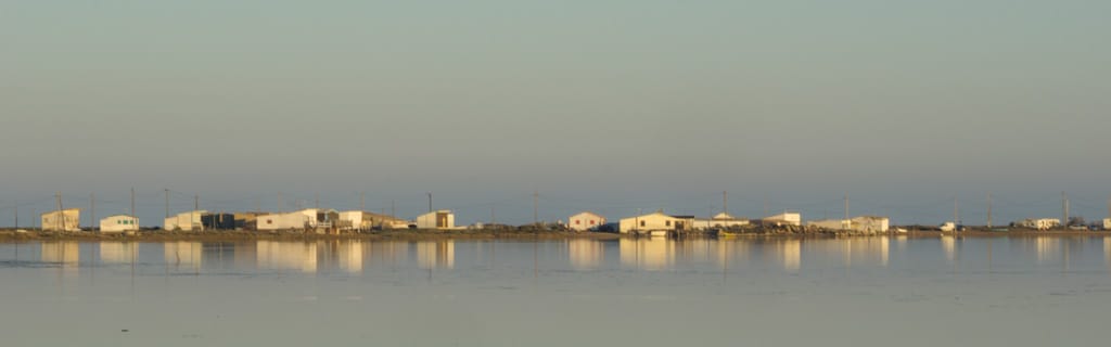 Les cabanes de pécheurs de l'Ayrolle au soleil d'Octobre