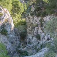 Vue sur la gorge depuis le haut