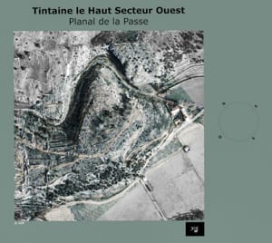 Tintaine le Haut (Photo aérienne de 1961) secteur Ouest Planal de la Passe.