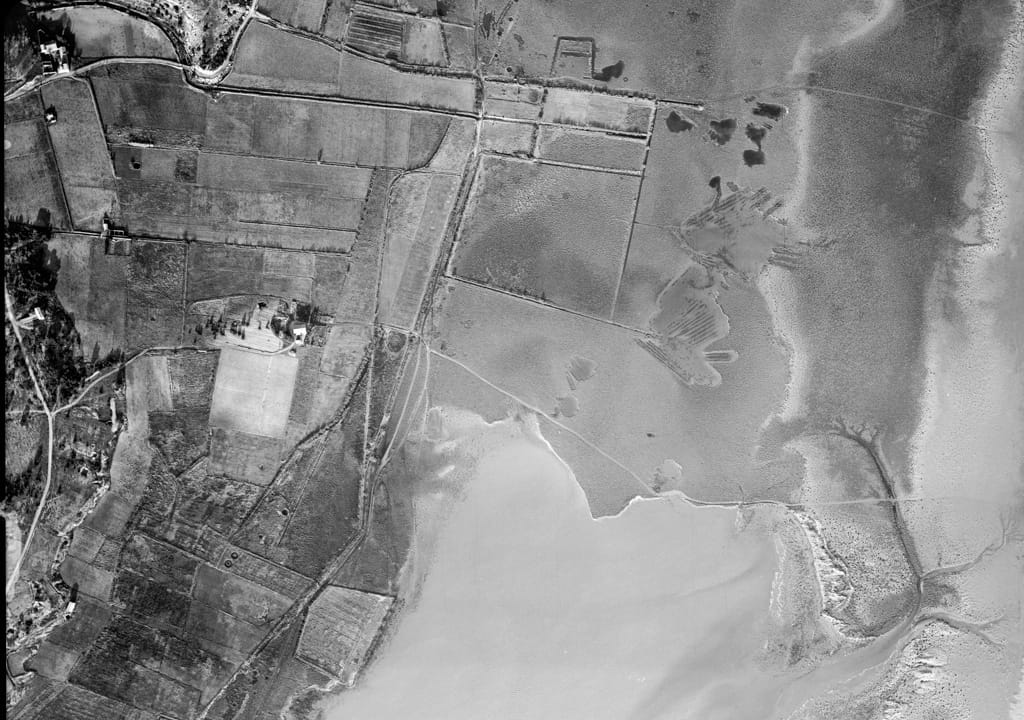 Le secteur de Tintaine en 1963 et de l'étang de Mateille avant les travaux © IGN
