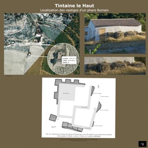 Localisation des vestiges d'un phare Romain à Tintaine le Haut.