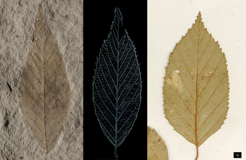 Betula cuspidens SAPORTA, 1865 vs Betula jacquemontii © MNHN 