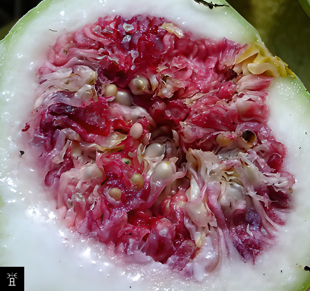 Les zones fleurs mâles rudimentaires - fleurs femelles. Les galles et le latex