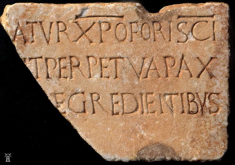 Inscription d'Alange N°393 © Museo Arqueológico Provincial de Badajoz