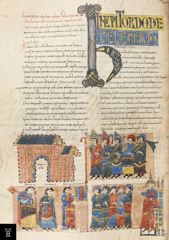 Códice Emilianense ; Fuero Juzgo, f 347v, 976. Real Biblioteca del Monasterio de San Lorenzo de El Escorial &copy RBME