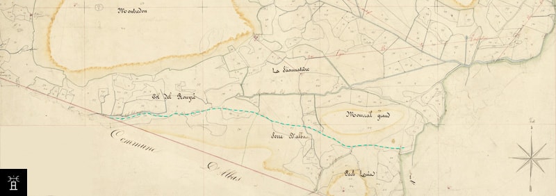 Le chemin de Talayran, cadastre Napoléonien © AD11