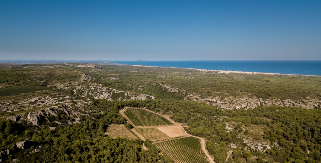 La côte Narbonnaise et au-delà depuis Vente-Farine