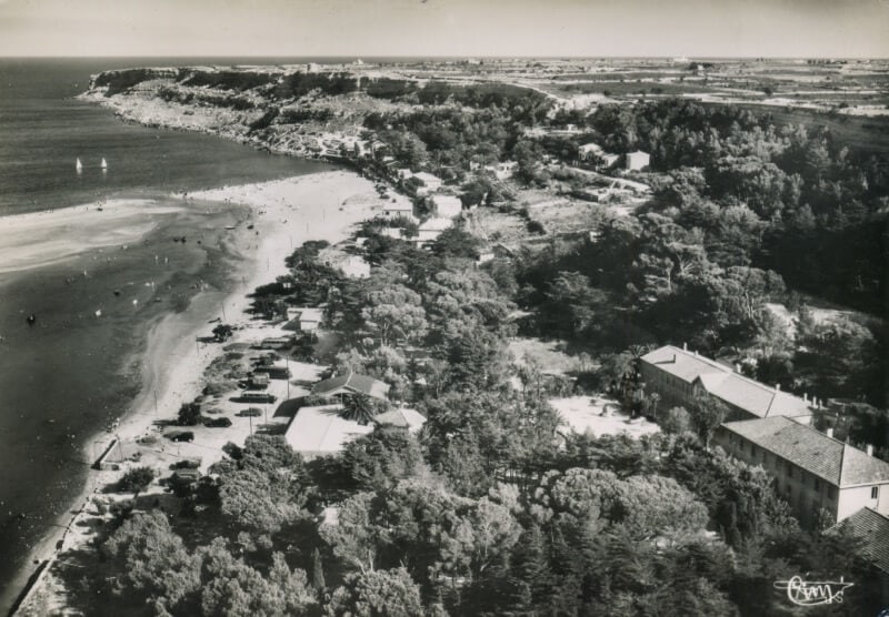 La falaise de Leucate dans les années 50-60