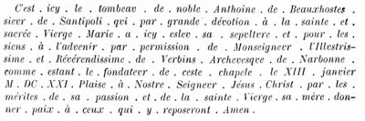 Antoine de Beauxhostes (1621) Roschach, Ernest 1865