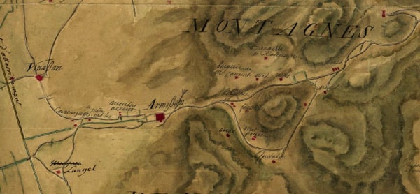 Carte (n°28) de la plaine entre les étang de Capestang, de Vendres et de Gruissan, © VNF