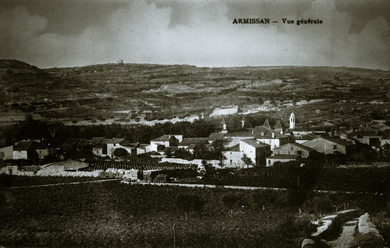 Le village d'Armissan dans les années 1915