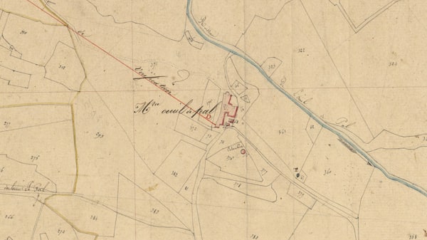 Métairie Oeuil de Pal, 1830 Cadastre Napoléonien, © AD11