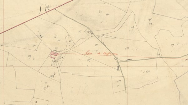 Métairie Razouls, 1830 Cadastre Napoléonien, © AD11