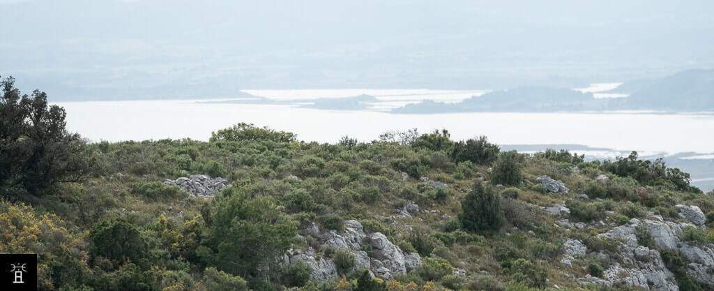 Etang de Saint-Paul, depuis le plateau de Figuières