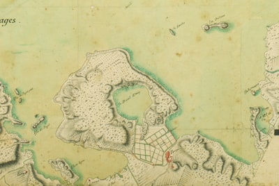 1776 Le salin de Peyriac de mer : Carte de la cote de la mer depuis la redoute de Montoulies jusques au cap de la Franqui 1Fi1255 © AD11
